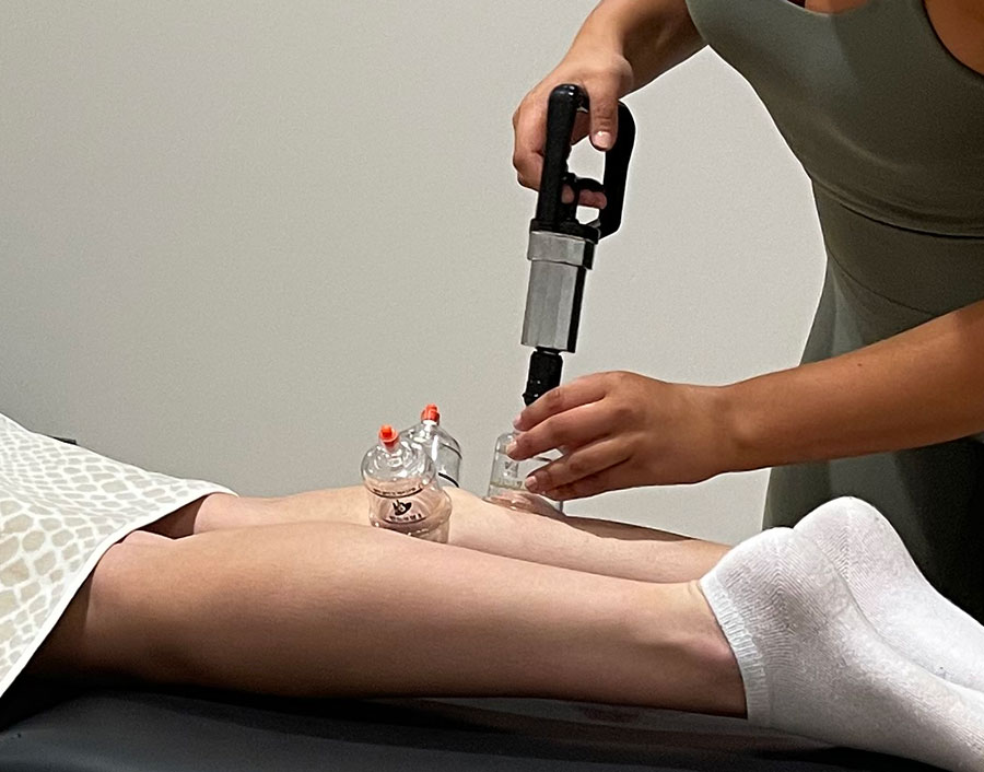 Ellis working through a guided treatment session